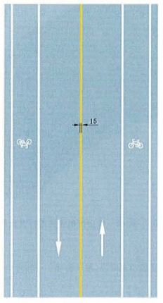 黃色單實線禁止跨越對向車行