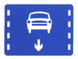 機(jī)動(dòng)車(chē)車(chē)道標(biāo)志